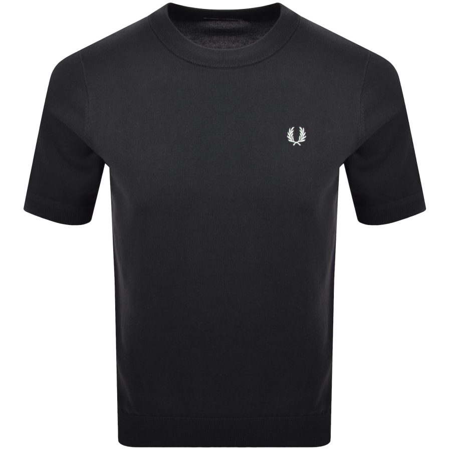 Fred Perry Knit T Shirt Grey | Mainline Menswear us